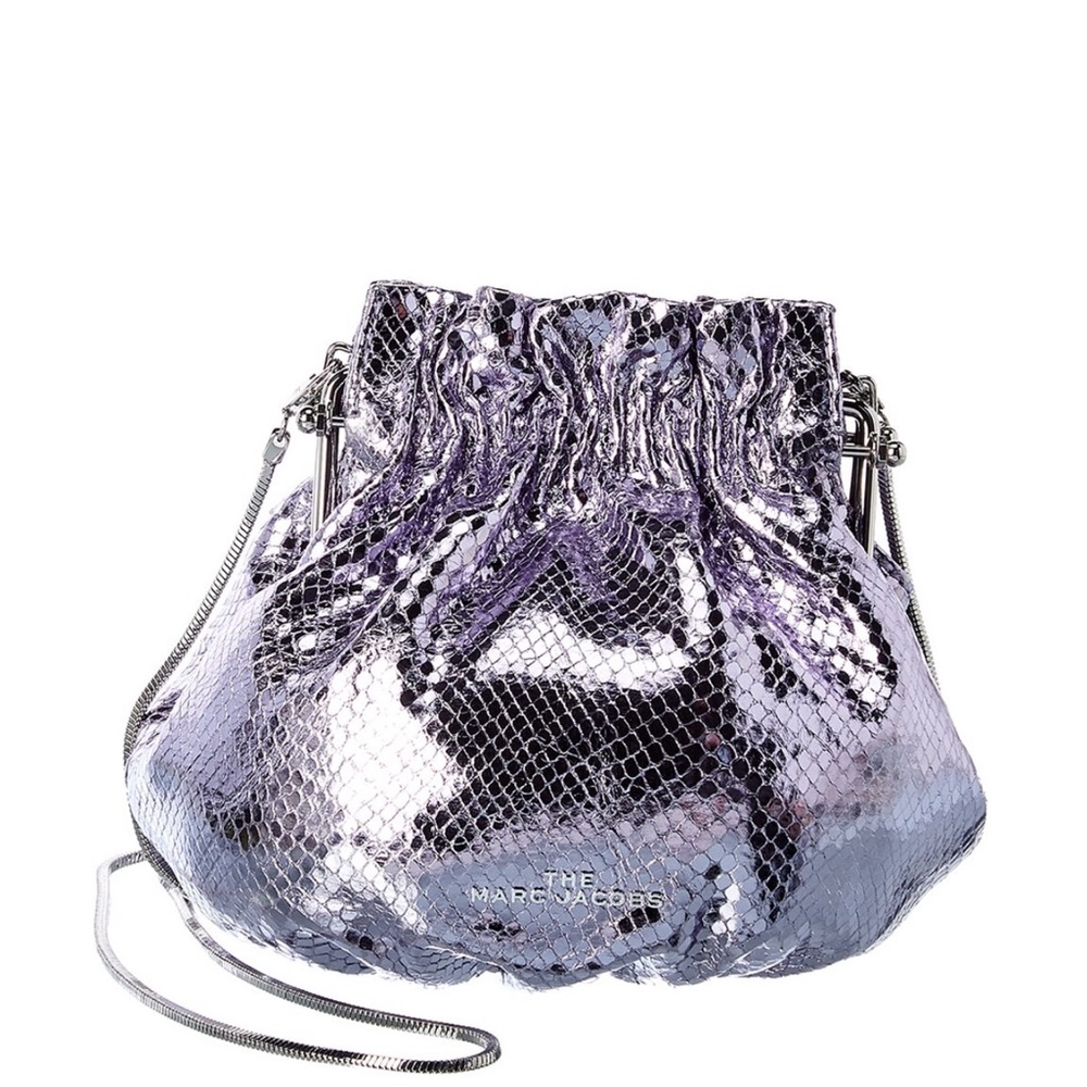 MARC JACOBS Metallic Soiree Crossbody Lavender